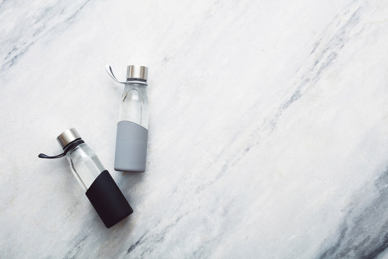 Load image into Gallery viewer, Lean Glass Water Bottle - Custom Wood Designs