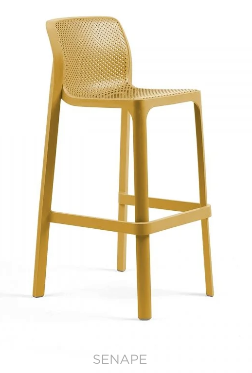 Load image into Gallery viewer, Nardi Net Stool – Stylish Italian Outdoor Bar Stool - Custom Wood Designs