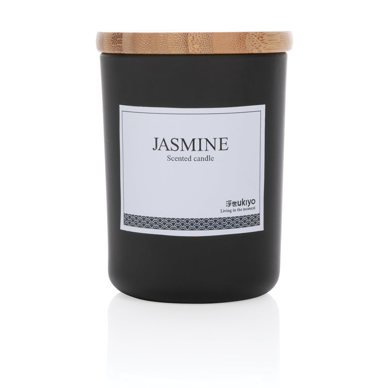 Load image into Gallery viewer, Ukiyo deluxe scented candle with bamboo lid - Custom Wood Designs
