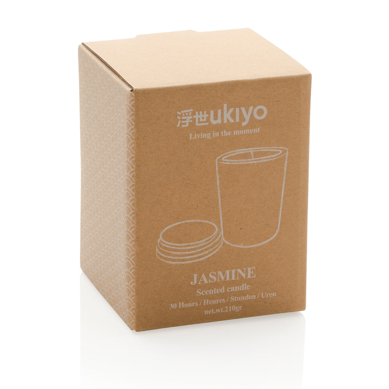 Load image into Gallery viewer, Ukiyo deluxe scented candle with bamboo lid - Custom Wood Designs