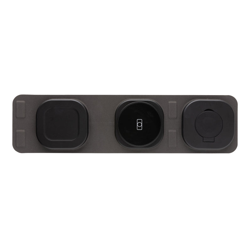 Load image into Gallery viewer, Swiss Peak RCS rplastic 3-in-1 wireless 15W travel charger - Custom Wood Designs