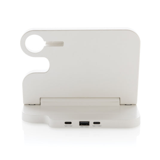 Joltz RCS recycled plastic dual 15W charger with iWatch slot - Custom Wood Designs