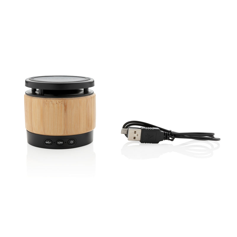 Load image into Gallery viewer, Bamboo wireless charger speaker - Custom Wood Designs