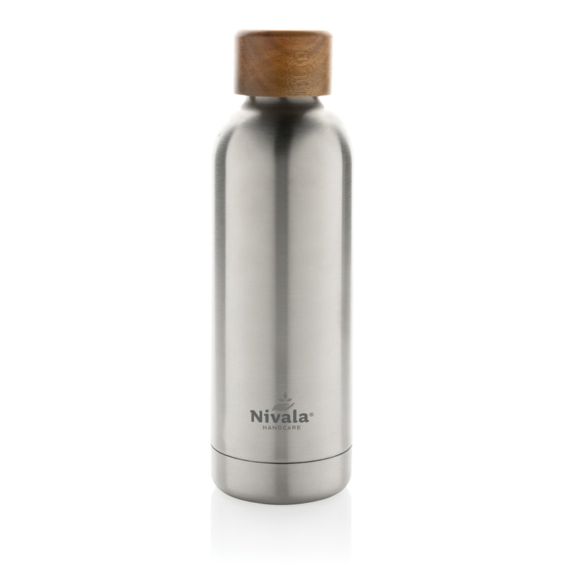 Load image into Gallery viewer, Wood RCS certified recycled stainless steel vacuum bottle - Custom Wood Designs