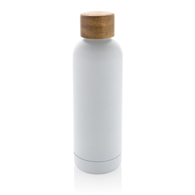 Load image into Gallery viewer, Wood RCS certified recycled stainless steel vacuum bottle - Custom Wood Designs
