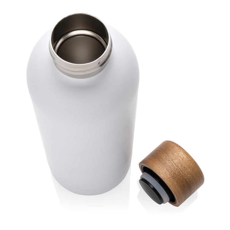 Load image into Gallery viewer, Wood RCS certified recycled stainless steel vacuum bottle - Custom Wood Designs