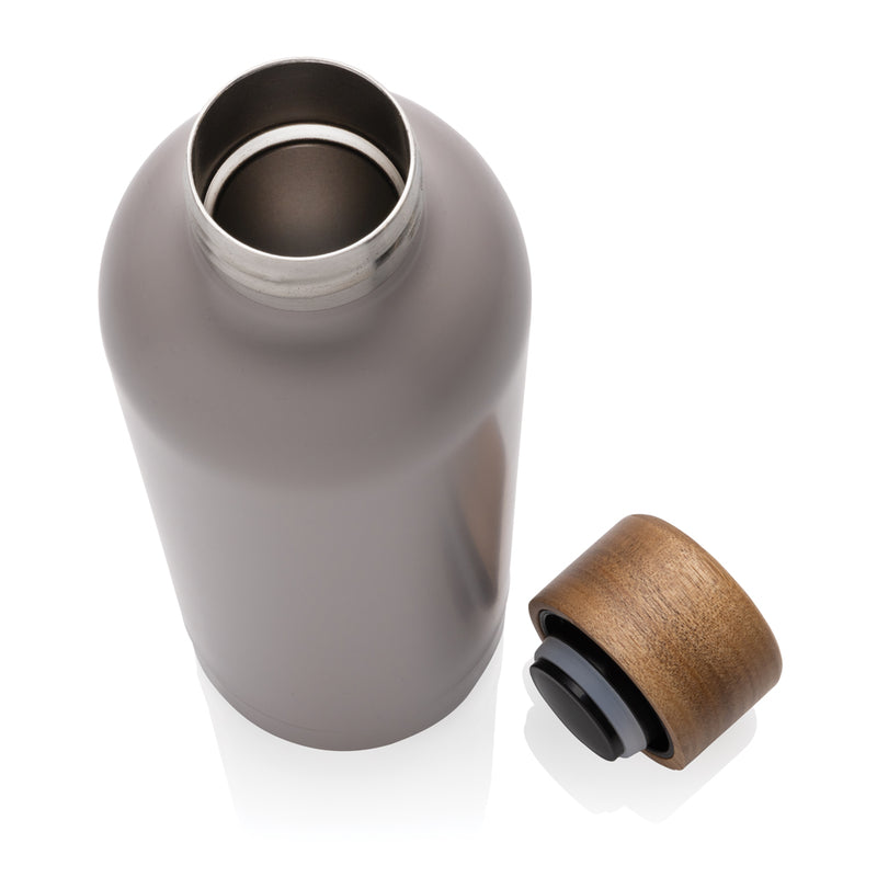 Load image into Gallery viewer, Wood RCS certified recycled stainless steel vacuum bottle - Custom Wood Designs