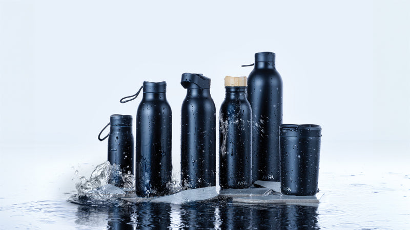 Load image into Gallery viewer, Avira Alcor RCS Re-steel single wall water bottle 600 ML - Custom Wood Designs
