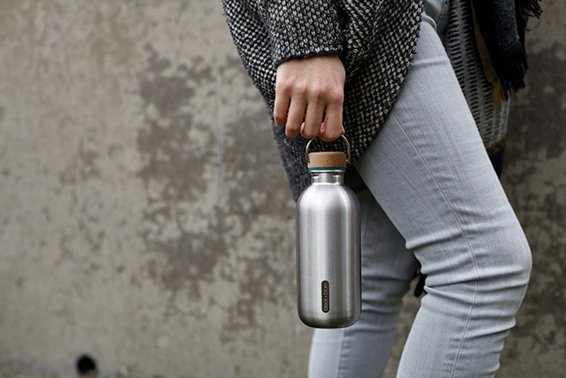 Load image into Gallery viewer, Black+Blum Steel Water Bottle 600ml - Custom Wood Designs