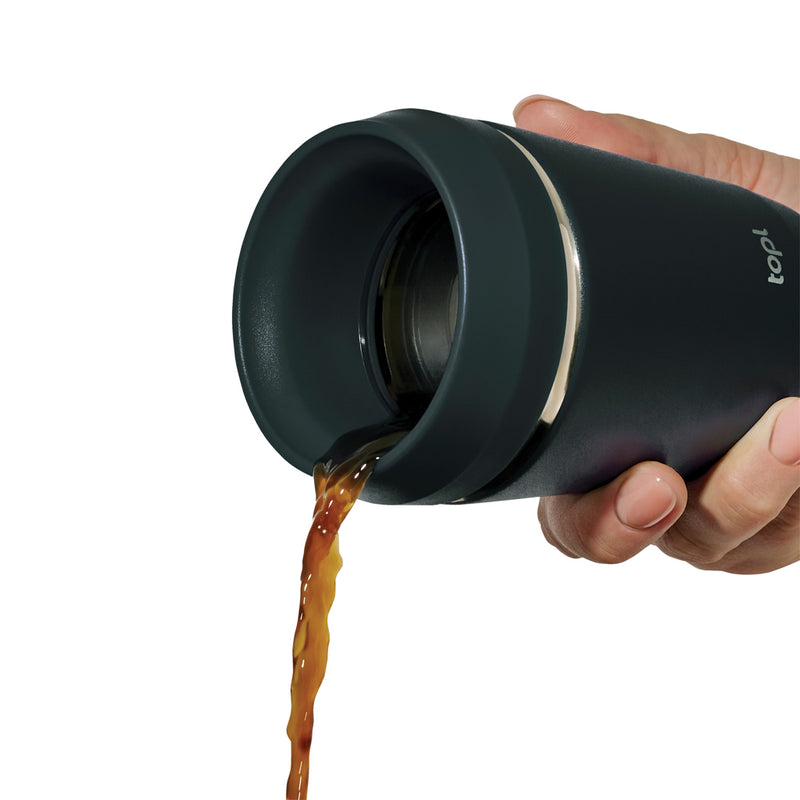 Load image into Gallery viewer, Top Recycled Steel To Go Tumbler Patented 360 Lid 235ml - Custom Wood Designs