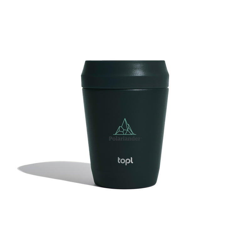 Load image into Gallery viewer, Top Recycled Steel To Go Tumbler Patented 360 Lid 235ml - Custom Wood Designs
