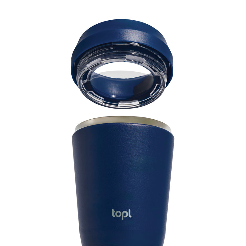 Load image into Gallery viewer, Top Recycled Steel To Go Tumbler Patented 360 Lid 235ml - Custom Wood Designs