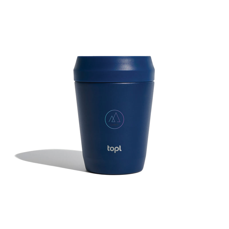 Load image into Gallery viewer, Top Recycled Steel To Go Tumbler Patented 360 Lid 235ml - Custom Wood Designs