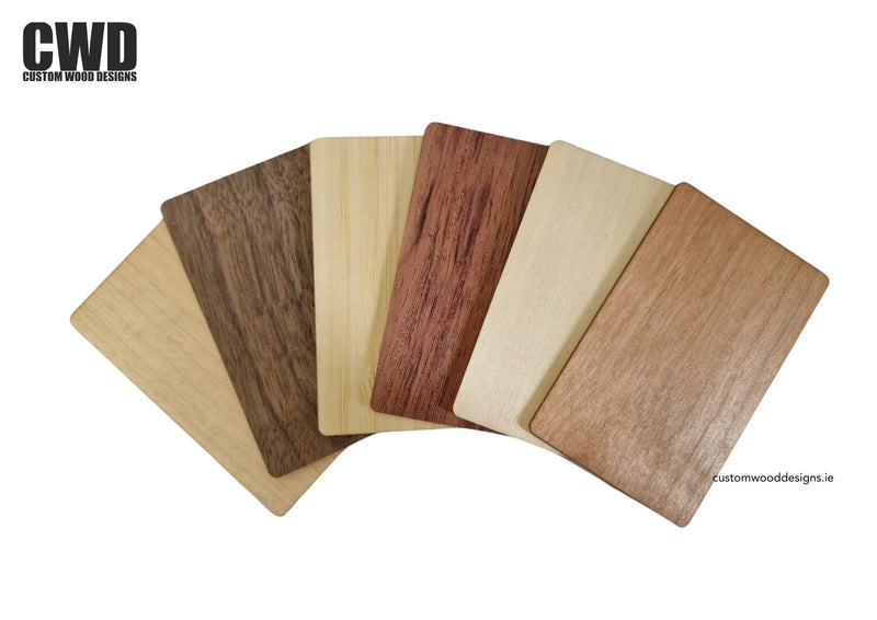 Load image into Gallery viewer, Basswood Wooden Hotel Key Card - Custom Wood Designs