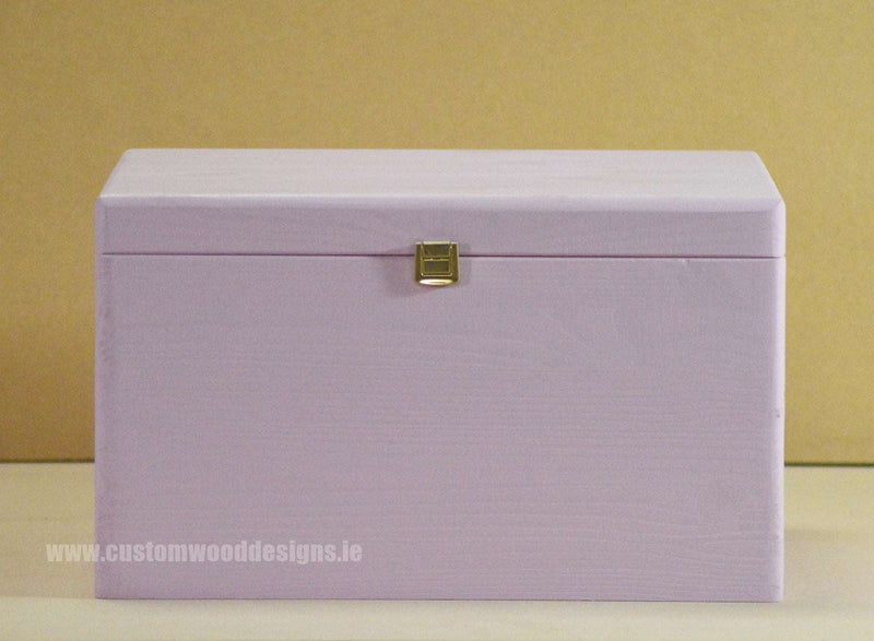Load image into Gallery viewer, Pink Box PPB1 40 X 30 X 23 cm Box with Lid pin bedroom deco box box with lock container pink box room deco wood wooden box-with-lid-default-title-pink-box-ppb1-40-x-30-x-23-cm-49180137029975