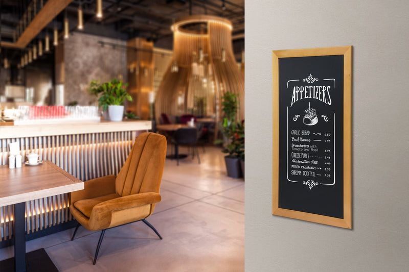 Load image into Gallery viewer, Long hardwood chalkboard 100x56x2.5cm Custom Wood Designs default-title-long-hardwood-chalkboard-100x56x2-5cm-53613382467927