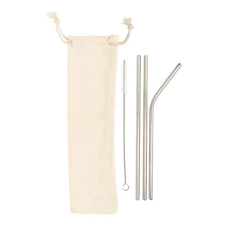 Load image into Gallery viewer, Reusable stainless steel 3 pcs straw set pack of 250 Custom Wood Designs __label: Multibuy default-title-reusable-stainless-steel-3-pcs-straw-set-pack-of-250-53613723582807