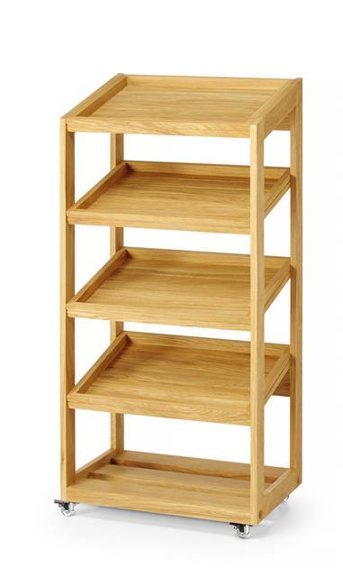 Load image into Gallery viewer, Oak 4-tier buffet stand Madeira 574x400x1197 mm-Buffet stand