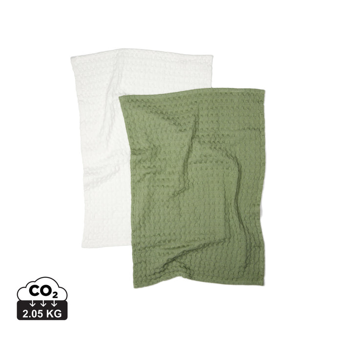 Cromer waffle kitchen towel, 2 pcs - Custom Wood Designs