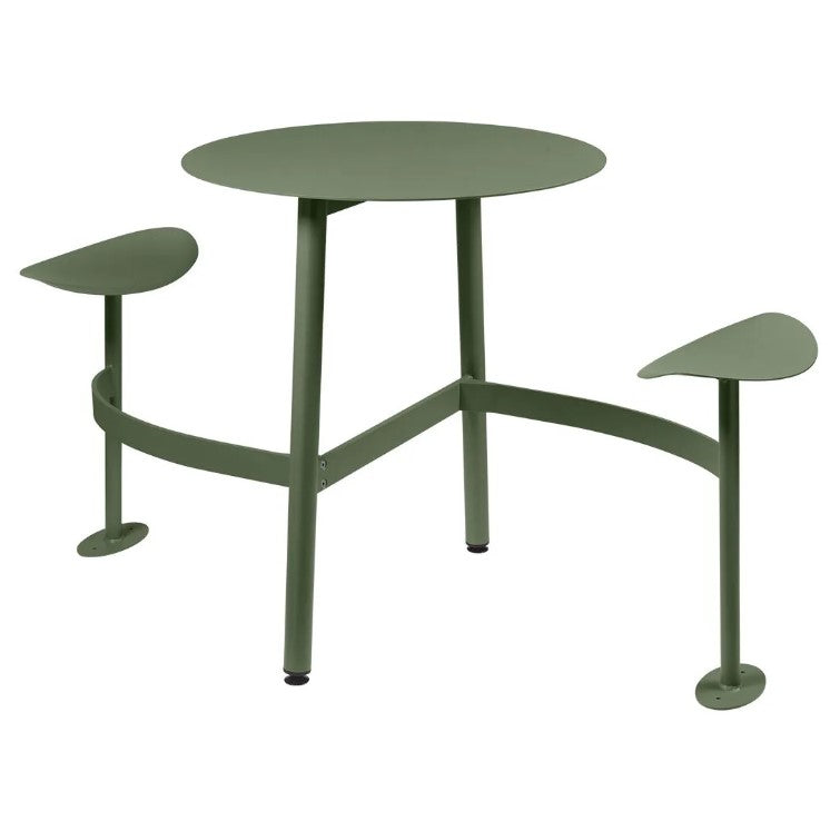 Load image into Gallery viewer, BOLDER 2-Seater Modular Round Outdoor Table with Integrated Seating - Custom Wood Designs BOLDER 2-Seater Modular Round Outdoor Table with Integrated Seating made from [material] –  [use_case] | Custom Wood Designs
