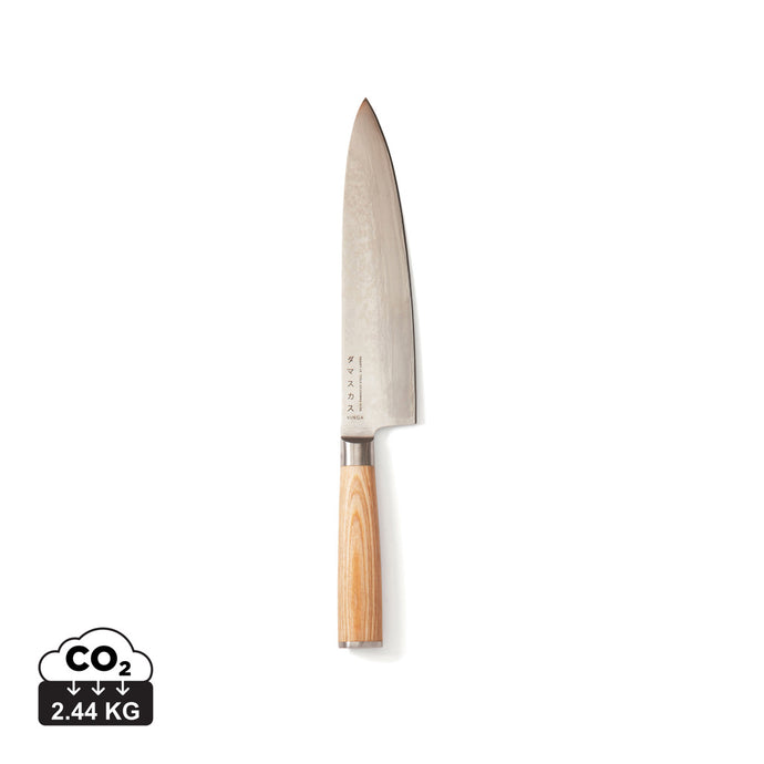 Hattasan Damascus chef’s edition knife - Custom Wood Designs