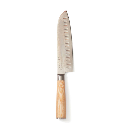 Hattasan Damascus Santoku knife - Custom Wood Designs