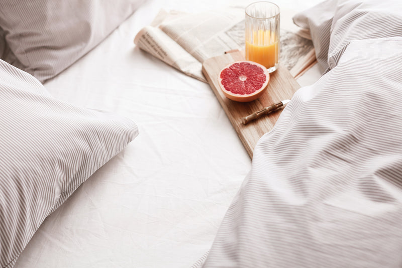 Load image into Gallery viewer, VINGA Montgomery premium cotton bed linen, 4 pcs set - Custom Wood Designs
