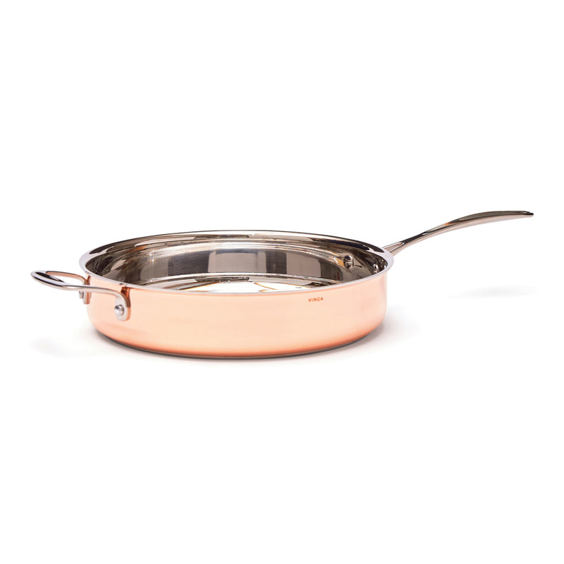 Load image into Gallery viewer, Copper sauté pan - Custom Wood Designs
