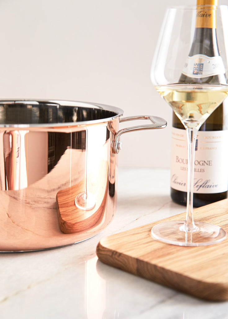 Load image into Gallery viewer, Copper saucepan - Custom Wood Designs
