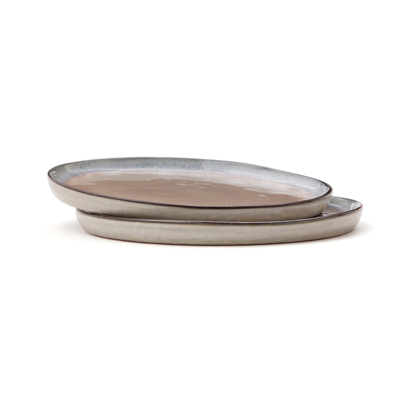 Load image into Gallery viewer, Nomimono plate 20 cm, 2 pcs set - Custom Wood Designs

