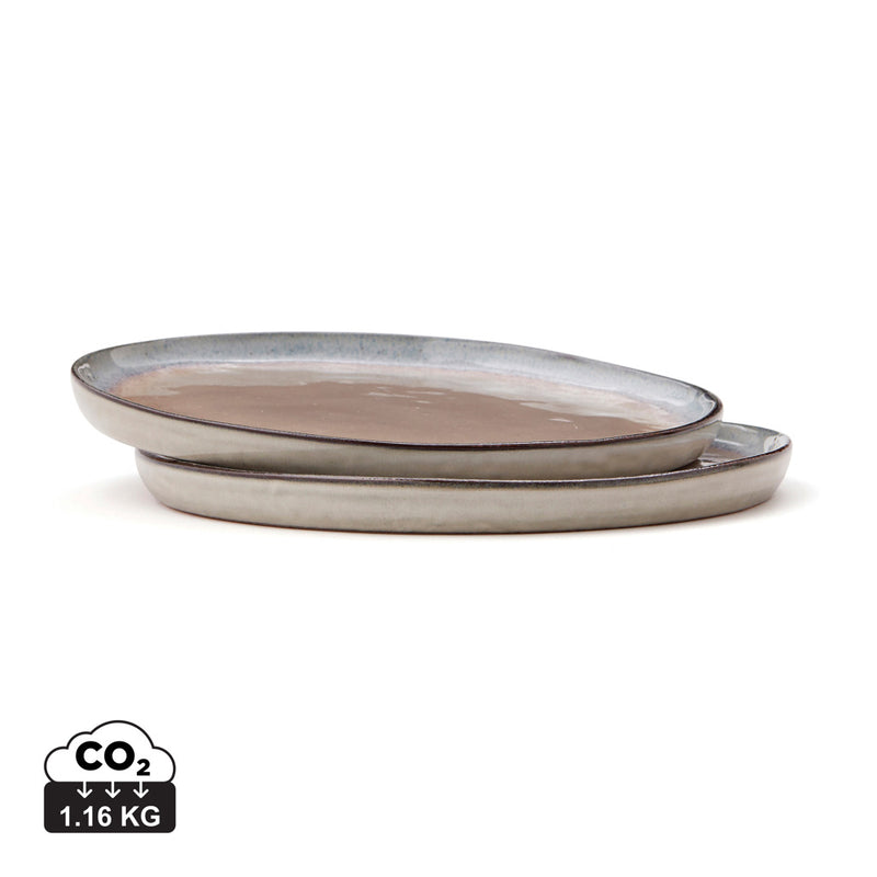 Load image into Gallery viewer, Nomimono plate 20 cm, 2 pcs set - Custom Wood Designs
