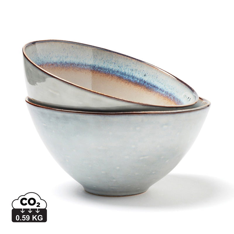 Load image into Gallery viewer, Nomimono bowl 15,5 cm, 2 pcs set - Custom Wood Designs
