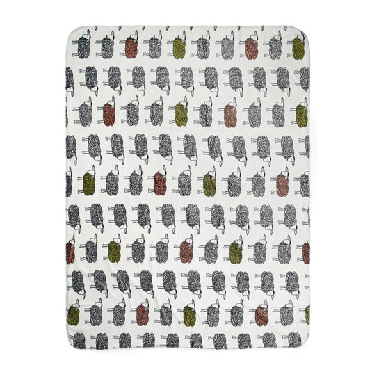 Sheep GRS recycled PET pile blanket - Custom Wood Designs