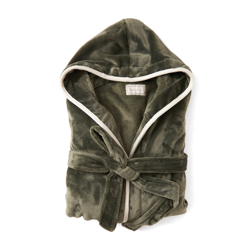 Load image into Gallery viewer, Louis luxury plush GRS RPET robe size S-M - Custom Wood Designs
