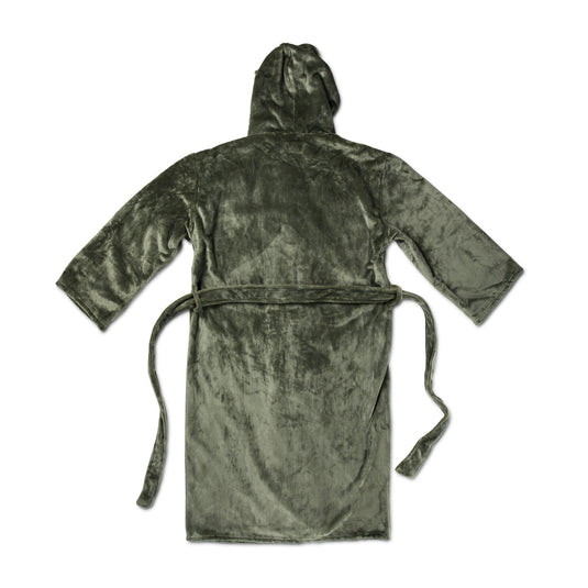 Louis luxury plush GRS RPET robe size S-M - Custom Wood Designs