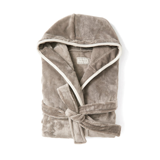 Louis luxury plush GRS RPET robe size S-M - Custom Wood Designs