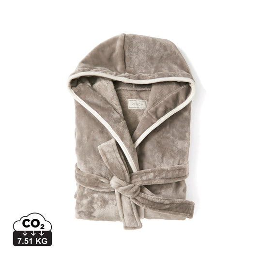 Louis luxury plush GRS RPET robe size S-M - Custom Wood Designs
