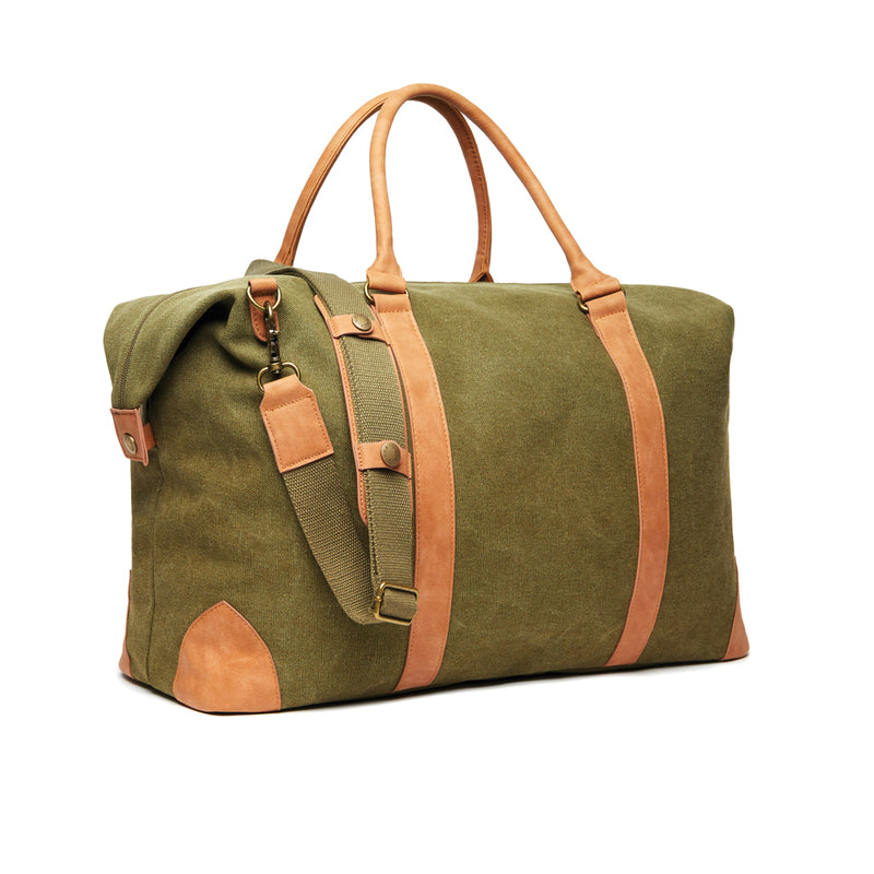 Load image into Gallery viewer, Bosle RCS recycled canvas duffelbag - Custom Wood Designs
