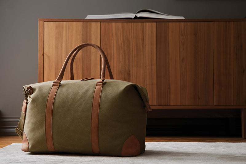 Load image into Gallery viewer, Bosle RCS recycled canvas duffelbag - Custom Wood Designs
