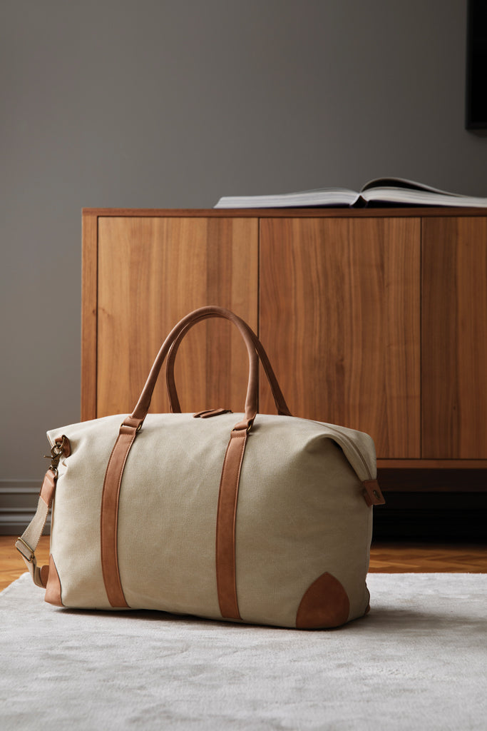 Load image into Gallery viewer, Bosle RCS recycled canvas duffelbag - Custom Wood Designs
