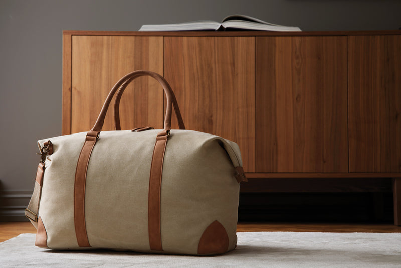 Load image into Gallery viewer, Bosle RCS recycled canvas duffelbag - Custom Wood Designs
