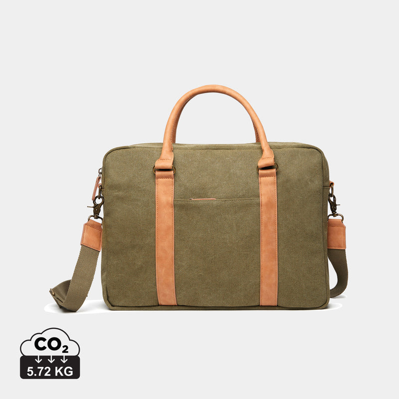 Load image into Gallery viewer, Bosle RCS recycled canvas computer bag - Custom Wood Designs
