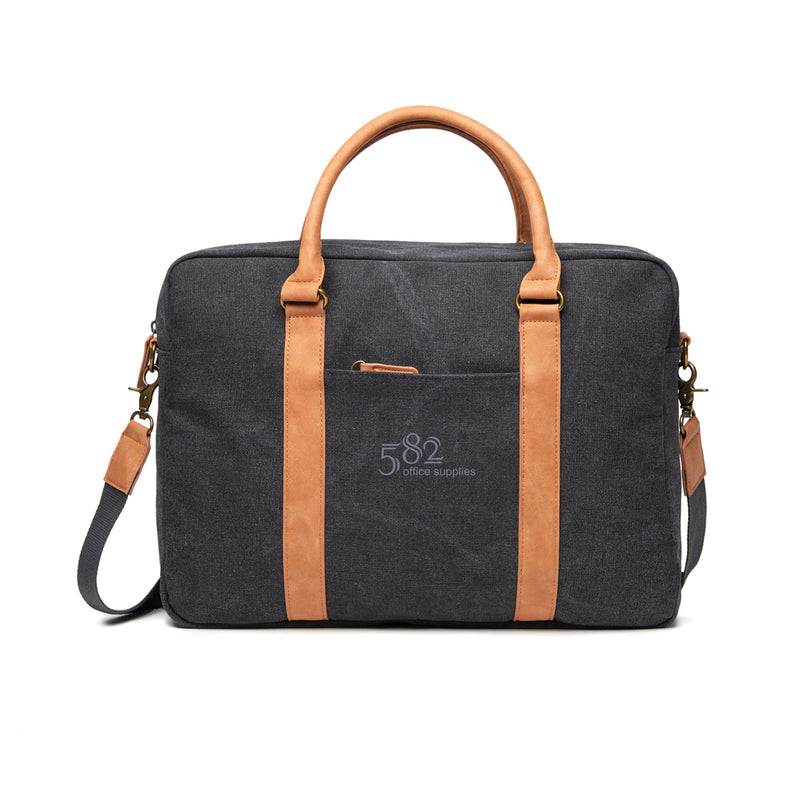 Load image into Gallery viewer, Bosle RCS recycled canvas computer bag - Custom Wood Designs
