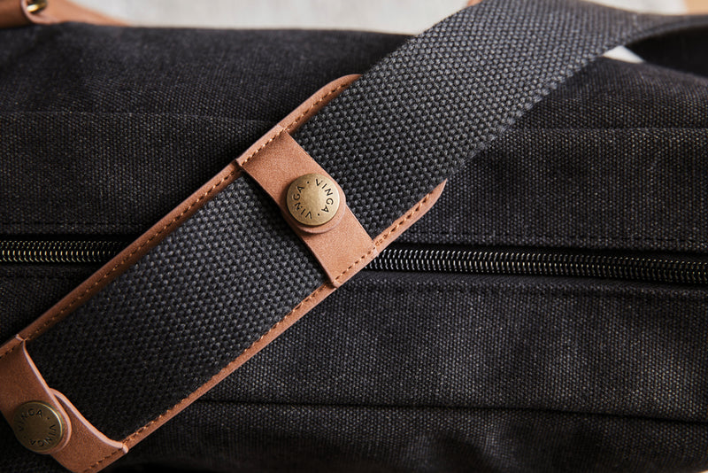 Load image into Gallery viewer, Bosle RCS recycled canvas computer bag - Custom Wood Designs
