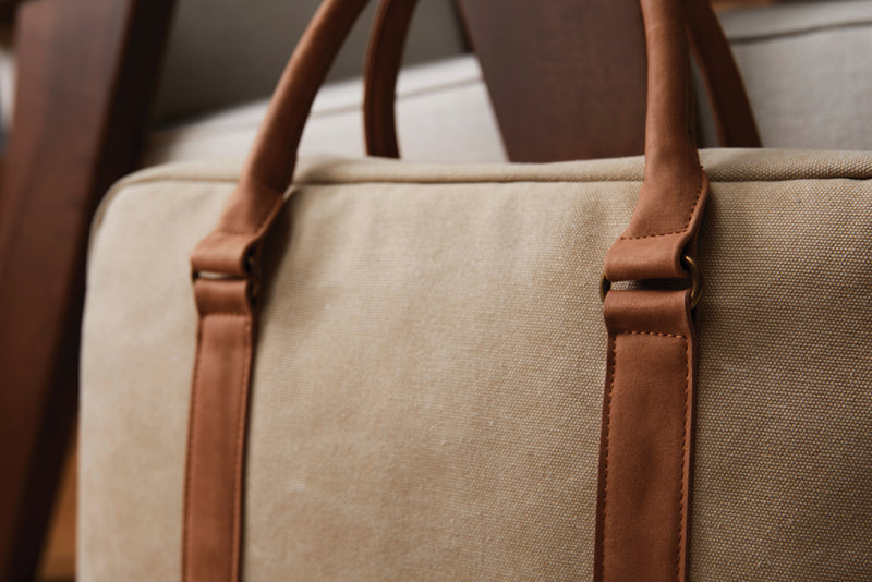 Load image into Gallery viewer, Bosle RCS recycled canvas computer bag - Custom Wood Designs
