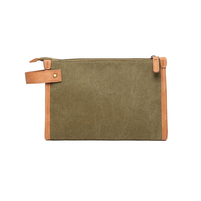 Load image into Gallery viewer, Bosle GRS recycled canvas toiletry bag - Custom Wood Designs
