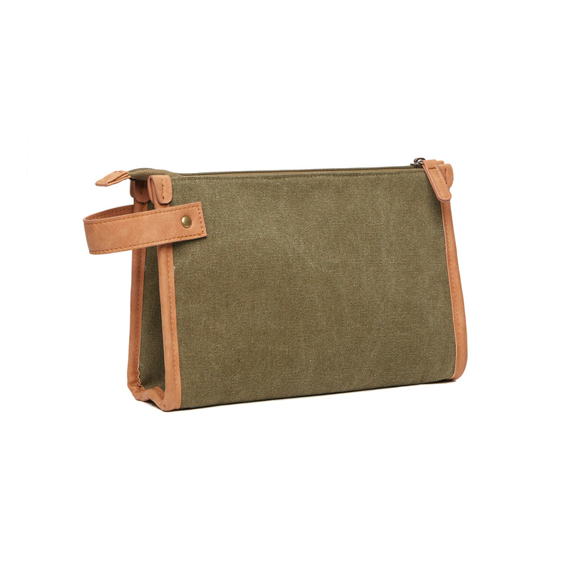 Load image into Gallery viewer, Bosle GRS recycled canvas toiletry bag - Custom Wood Designs
