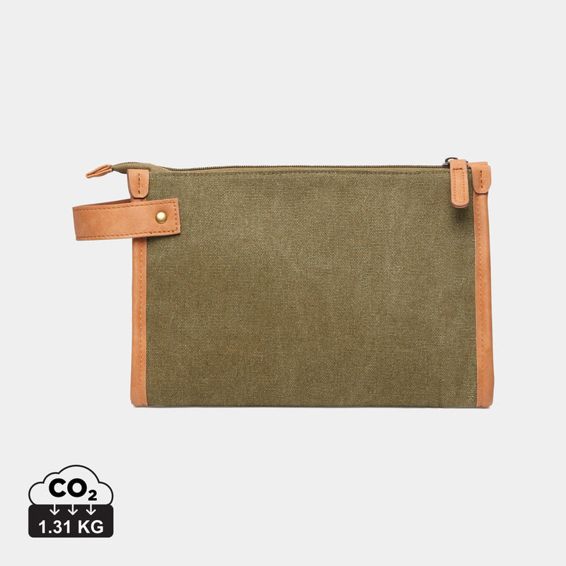Load image into Gallery viewer, Bosle GRS recycled canvas toiletry bag - Custom Wood Designs
