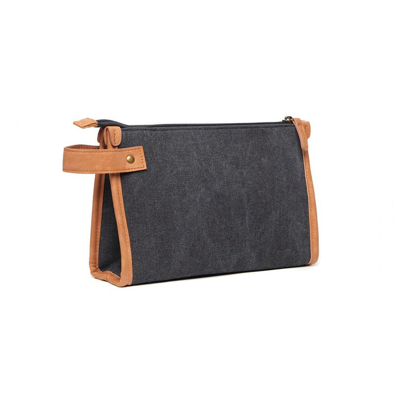 Load image into Gallery viewer, Bosle GRS recycled canvas toiletry bag - Custom Wood Designs
