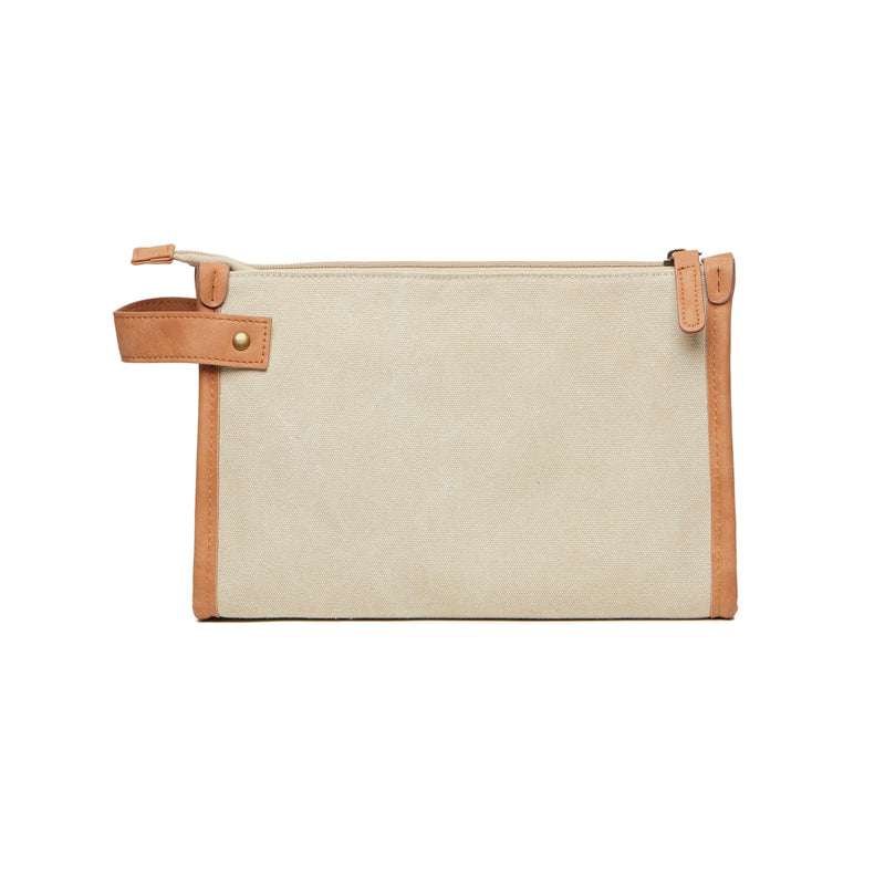 Load image into Gallery viewer, Bosle GRS recycled canvas toiletry bag - Custom Wood Designs
